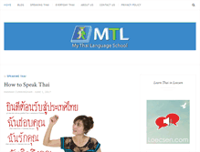 Tablet Screenshot of mythailanguage.com